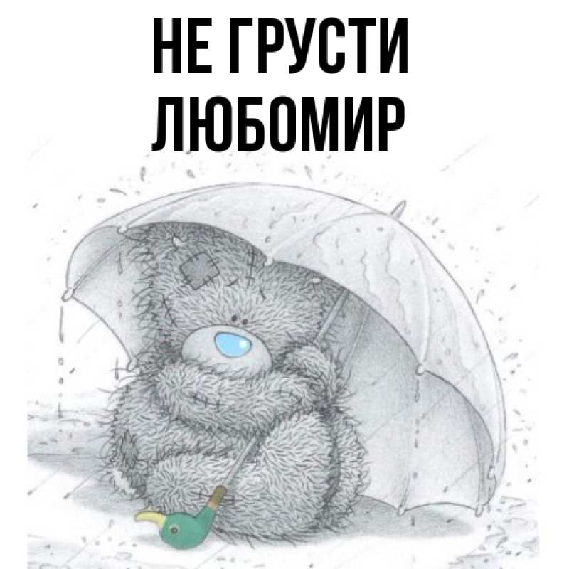 Картинка Не грусти, Любомир