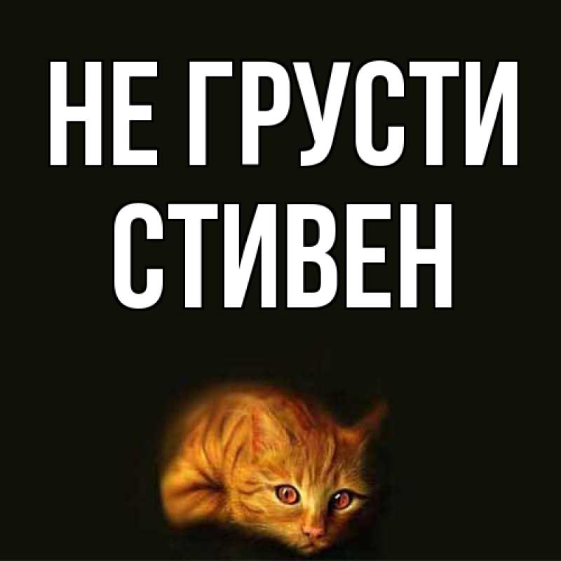 Картинка Не грусти, Стивен