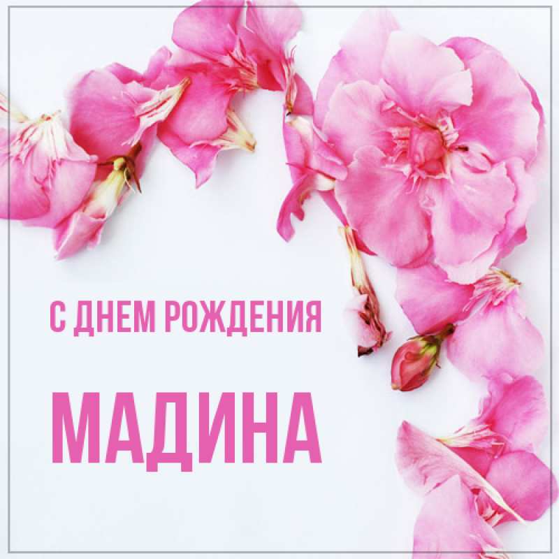 Картинка С днем рождения, Мадина