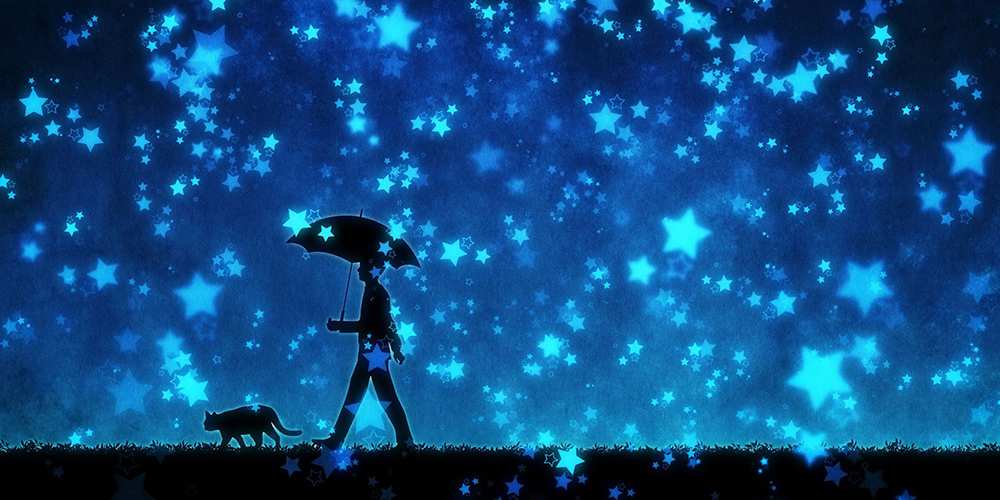 Открытка на каждый день с именем, Евгения Спокойной ночи ночные прогулки с котом под звездами Прикольная открытка с пожеланием онлайн скачать бесплатно 