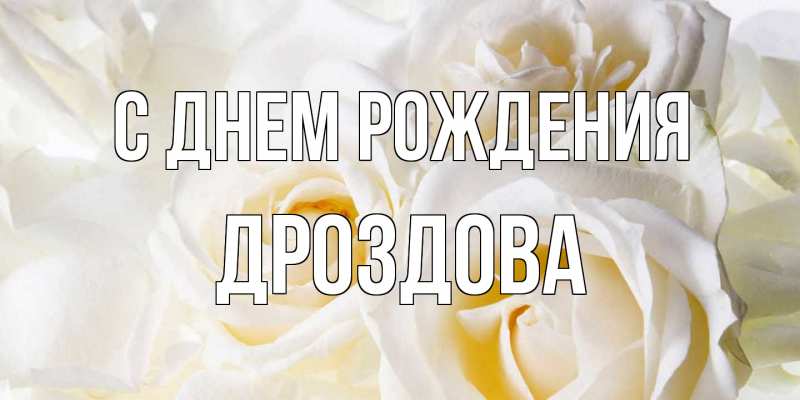 Картинка С днем рождения, Дроздова