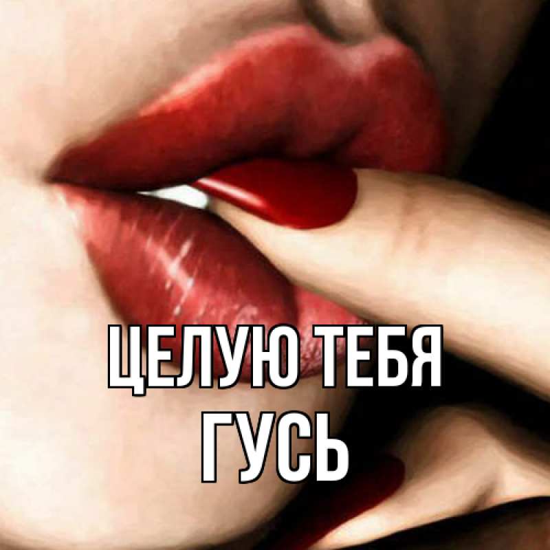 Картинка Целую тебя, Гусь