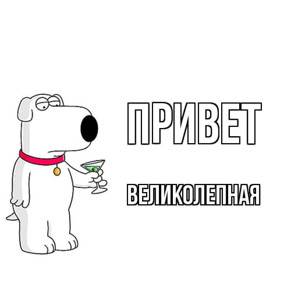 Открытка на каждый день с именем, великолепная Привет собака и коктейль Прикольная открытка с пожеланием онлайн скачать бесплатно 