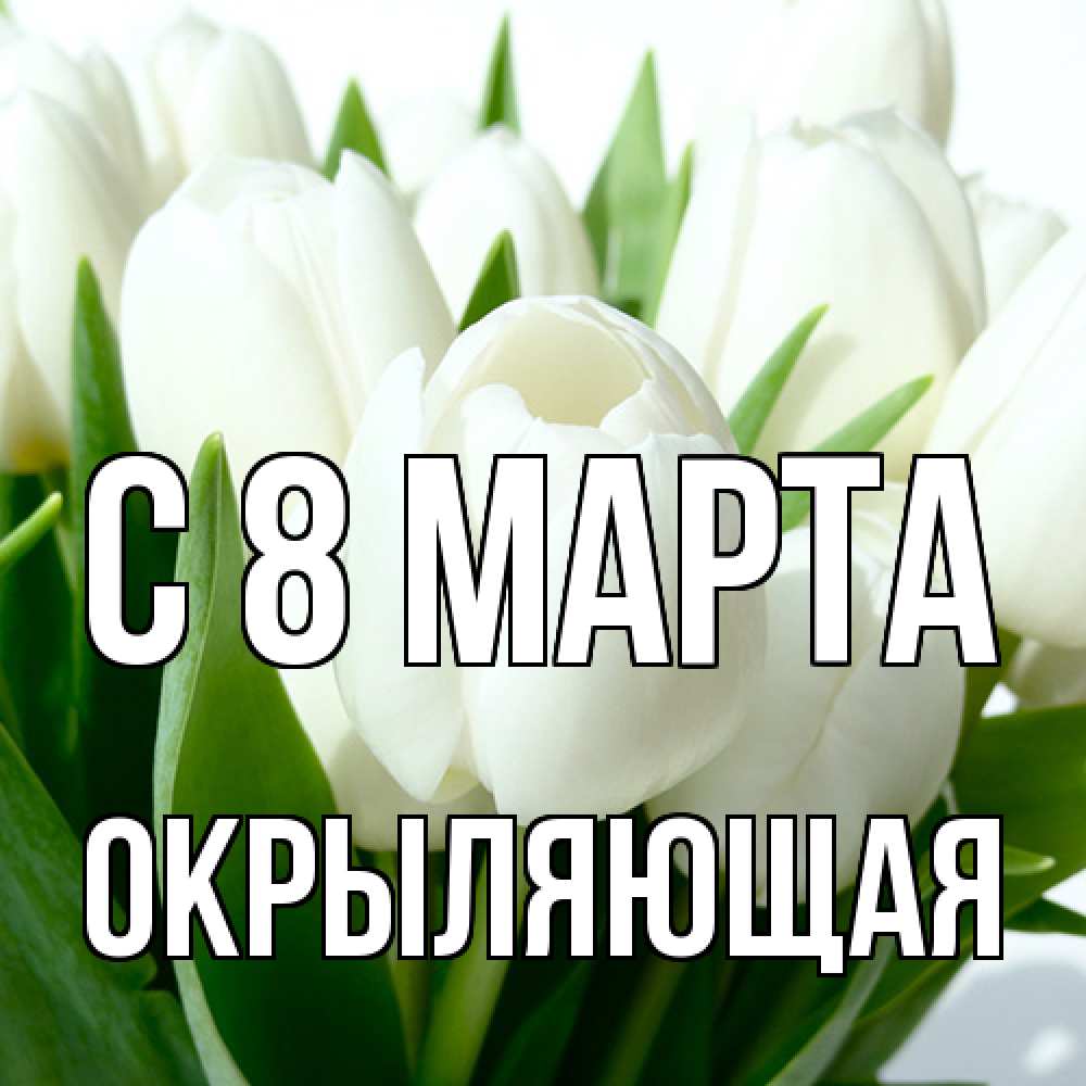 Открытка на каждый день с именем, окрыляющая C 8 МАРТА цветы Прикольная открытка с пожеланием онлайн скачать бесплатно 
