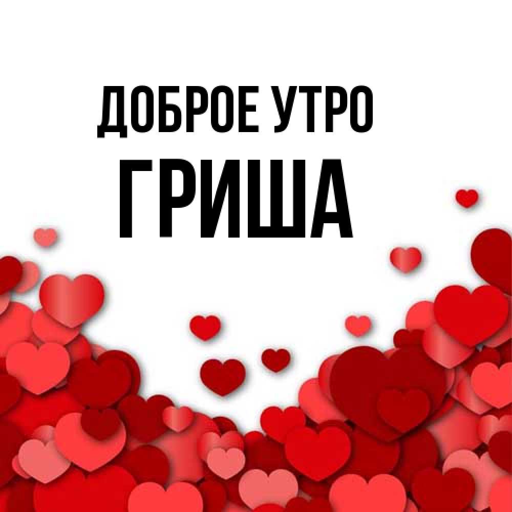 Открытка на каждый день с именем, Гриша Доброе утро хорошего настроения Прикольная открытка с пожеланием онлайн скачать бесплатно 