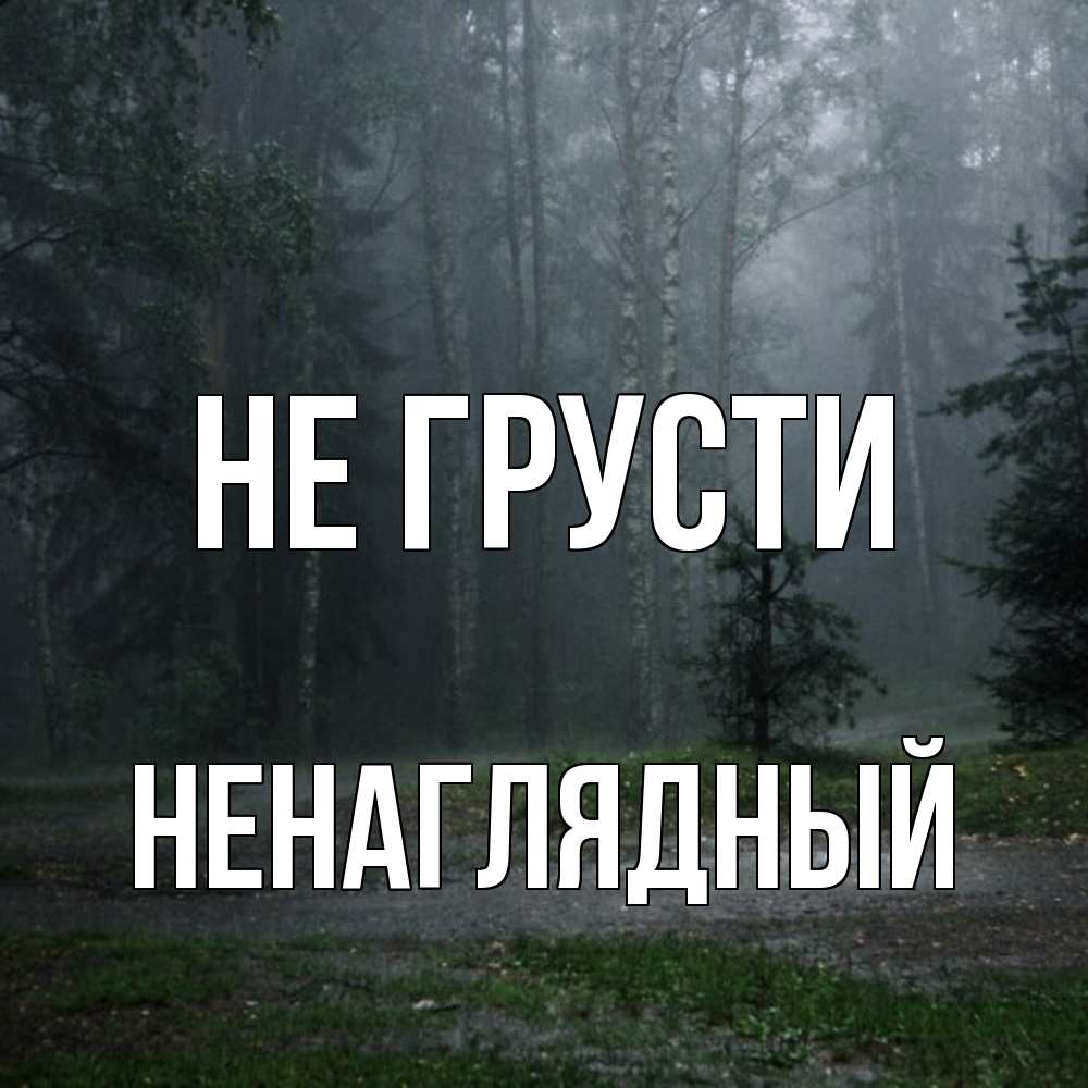 Открытка на каждый день с именем, Ненаглядный Не грусти осень Прикольная открытка с пожеланием онлайн скачать бесплатно 