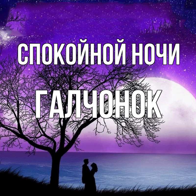 Картинка Спокойной ночи, галчонок