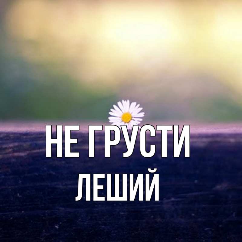 Картинка Не грусти, Леший