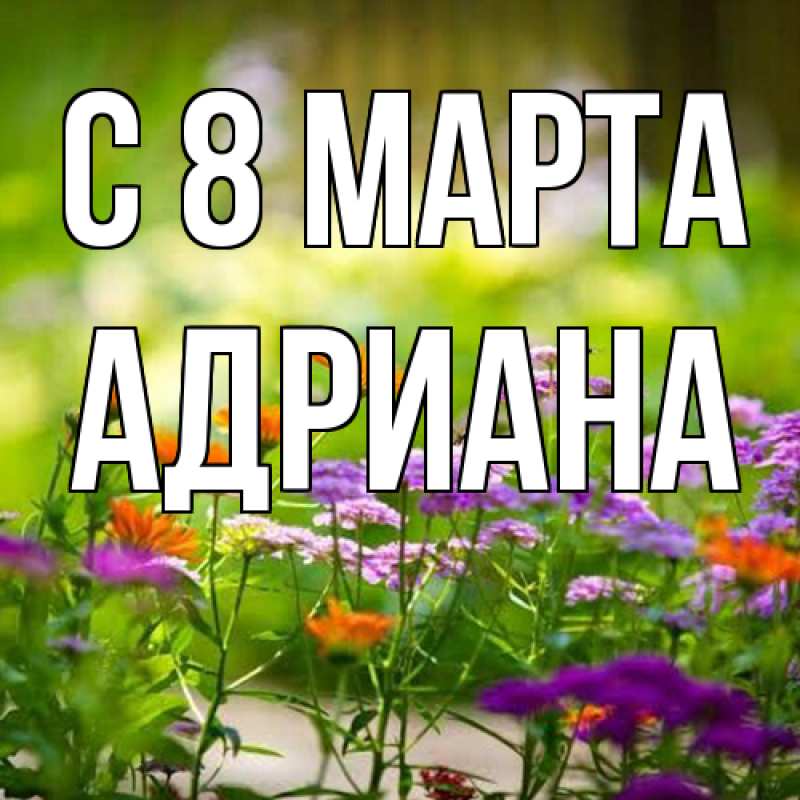 Картинка C 8 МАРТА, Адриана