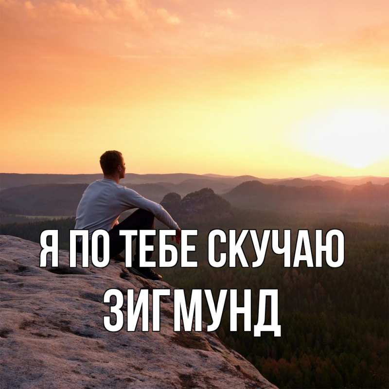 Картинка Я по тебе скучаю, Зигмунд