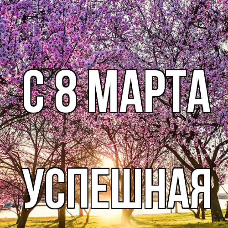 Картинка C 8 МАРТА, Успешная