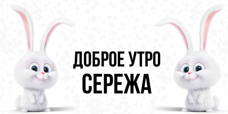 Картинка Доброе утро, Сережа