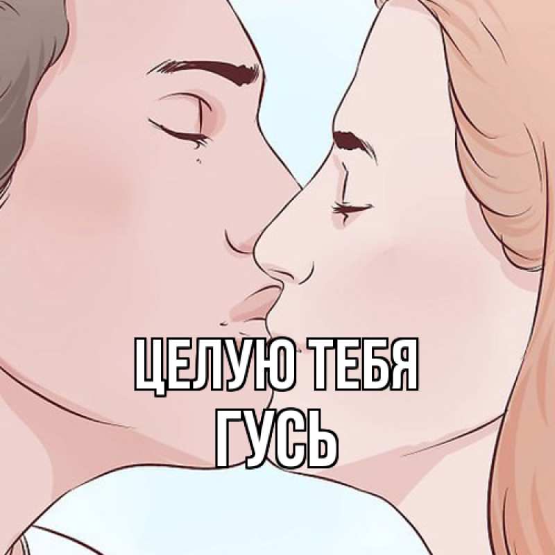 Картинка Целую тебя, Гусь