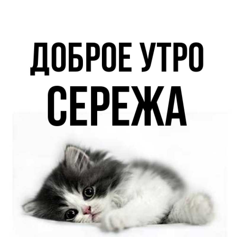 Картинка Доброе утро, Сережа