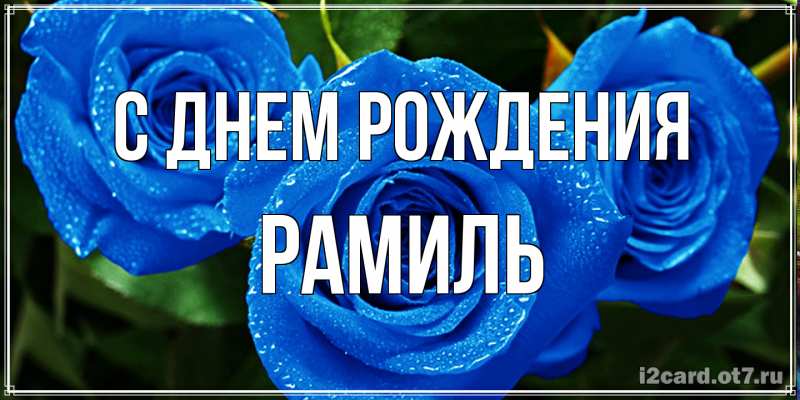 Картинка С днем рождения, Рамиль