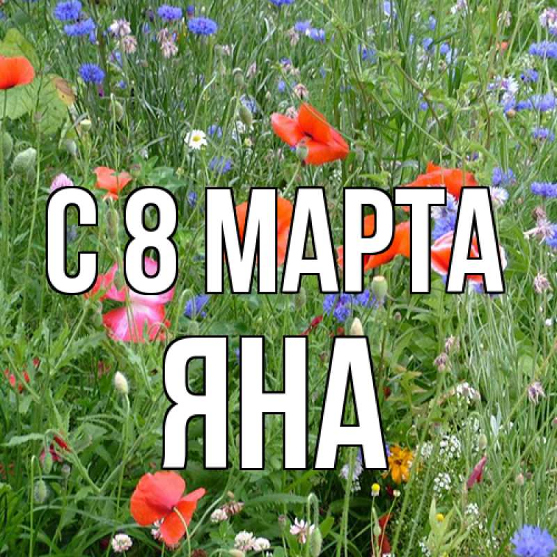 Картинка C 8 МАРТА, Яна