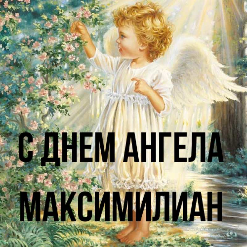 Картинка С днем ангела, Максимилиан