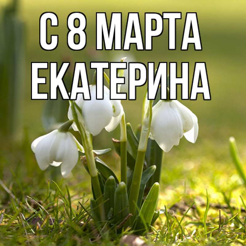Картинка C 8 МАРТА, Екатерина