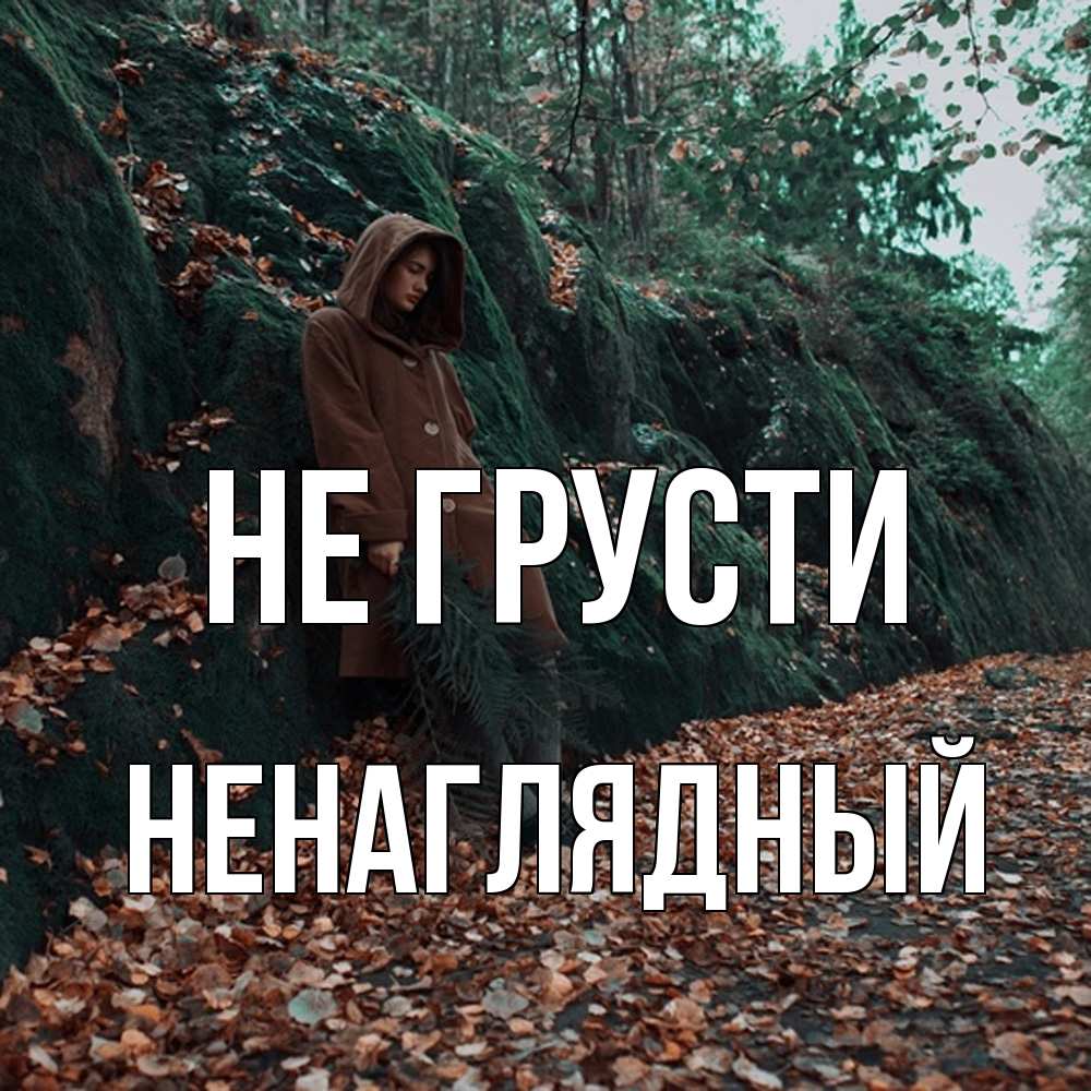 Открытка на каждый день с именем, Ненаглядный Не грусти осенний лес Прикольная открытка с пожеланием онлайн скачать бесплатно 