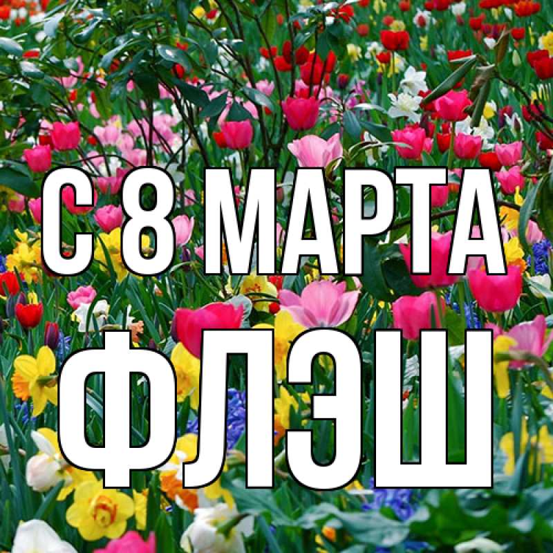 Картинка C 8 МАРТА, Флэш