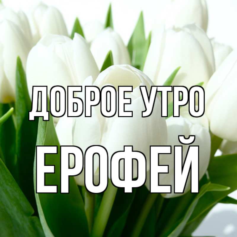 Открытка с именем, Ерофей, Доброе утро