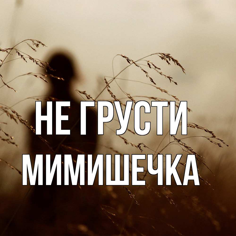 Открытка на каждый день с именем, мимишечка Не грусти грусть Прикольная открытка с пожеланием онлайн скачать бесплатно 