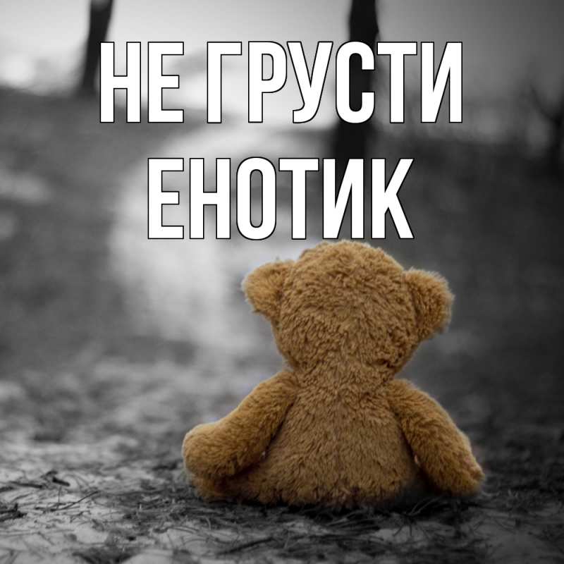 Картинка Не грусти, Енотик