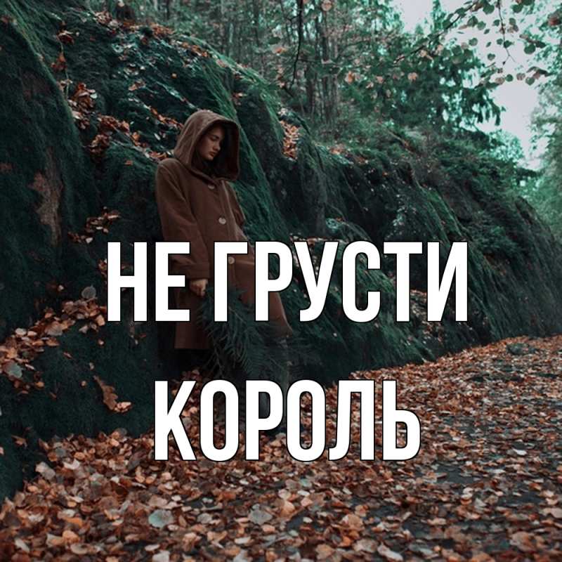 Открытка с именем, Король, Не грусти