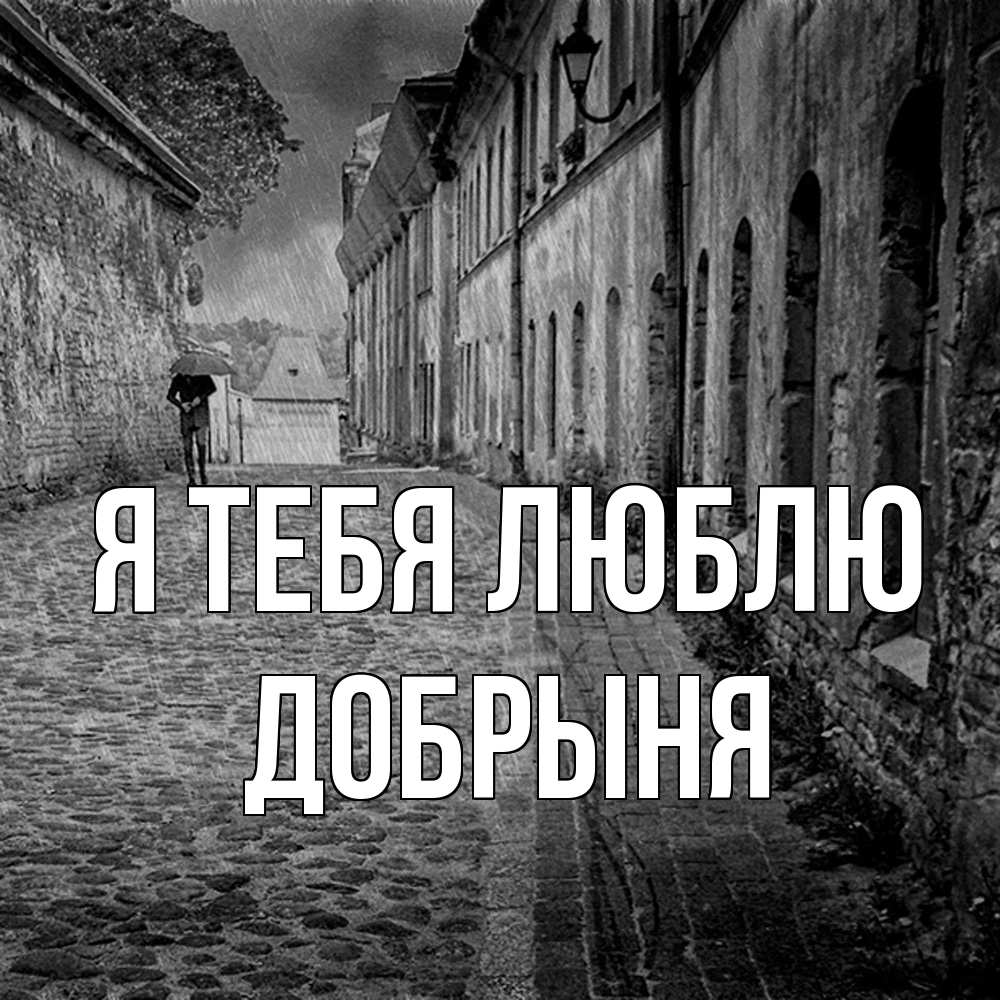 Открытка на каждый день с именем, Добрыня Я тебя люблю зонт Прикольная открытка с пожеланием онлайн скачать бесплатно 