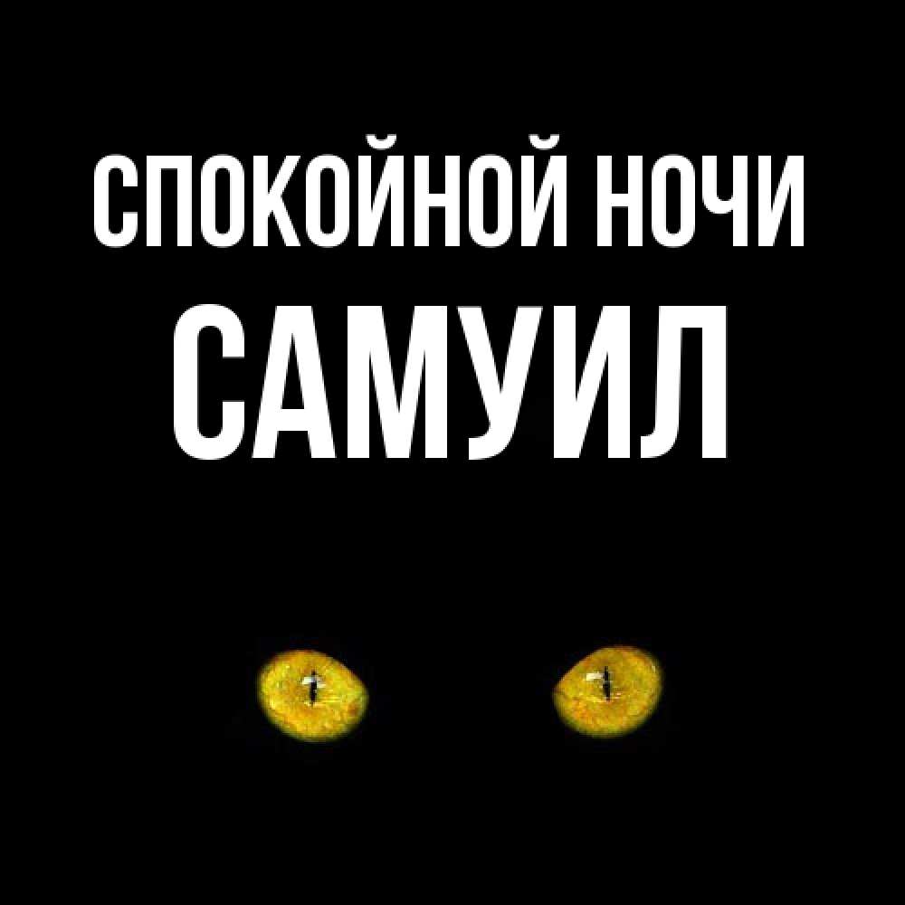 Открытка на каждый день с именем, Самуил Спокойной ночи сладких снов бесстрашный мой дружочек Прикольная открытка с пожеланием онлайн скачать бесплатно 