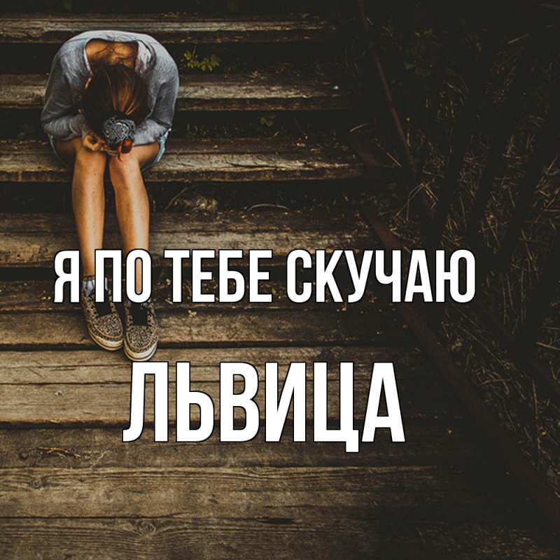 Картинка Я по тебе скучаю, Львица