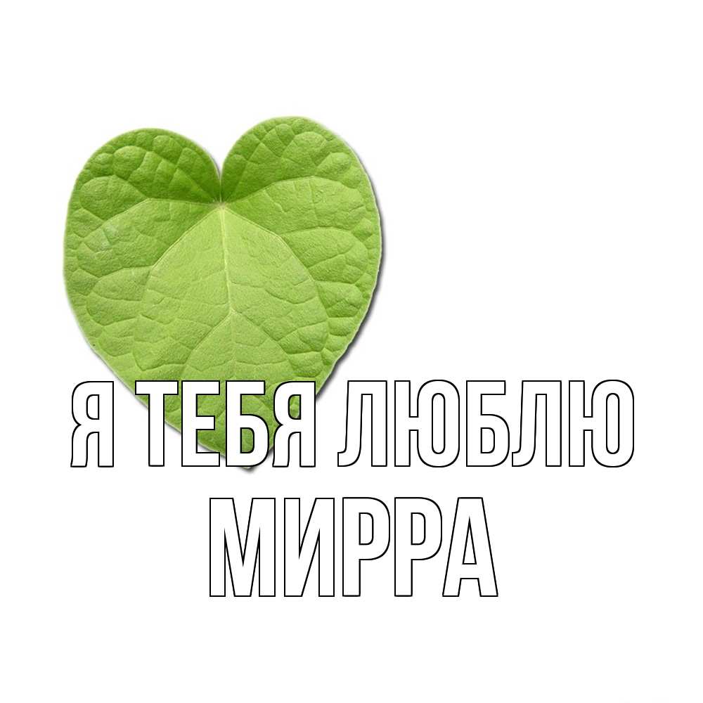 Открытка на каждый день с именем, Мирра Я тебя люблю тебе Прикольная открытка с пожеланием онлайн скачать бесплатно 