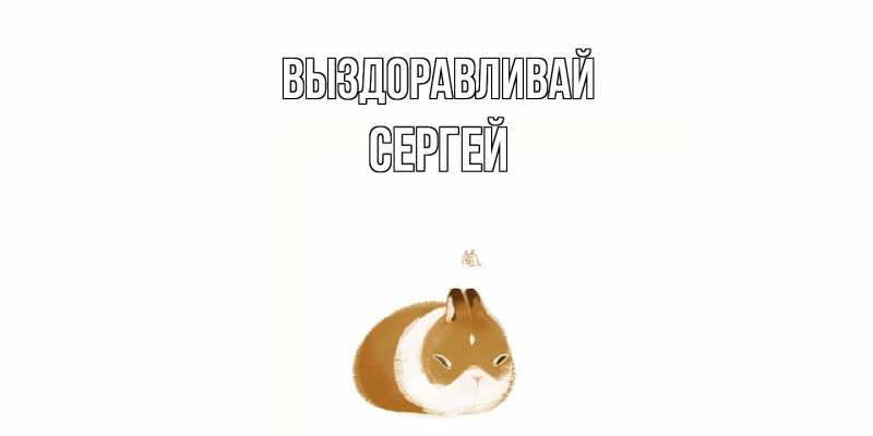 Картинка Выздоравливай, Сергей