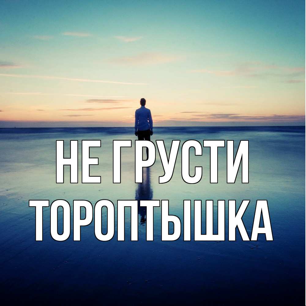Открытка на каждый день с именем, Тороптышка Не грусти небо и гладь льда Прикольная открытка с пожеланием онлайн скачать бесплатно 