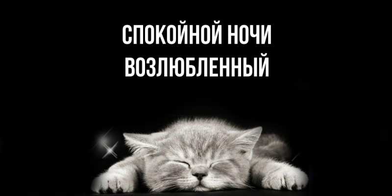 Картинка Спокойной ночи, Возлюбленный