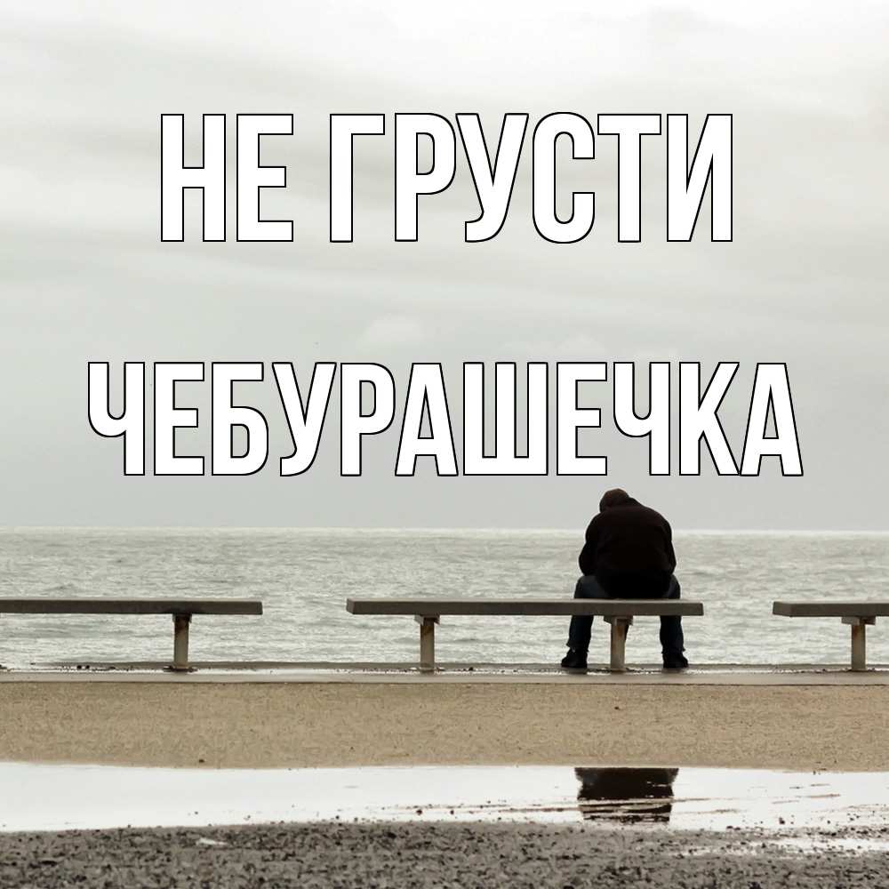 Открытка на каждый день с именем, Чебурашечка Не грусти вода Прикольная открытка с пожеланием онлайн скачать бесплатно 