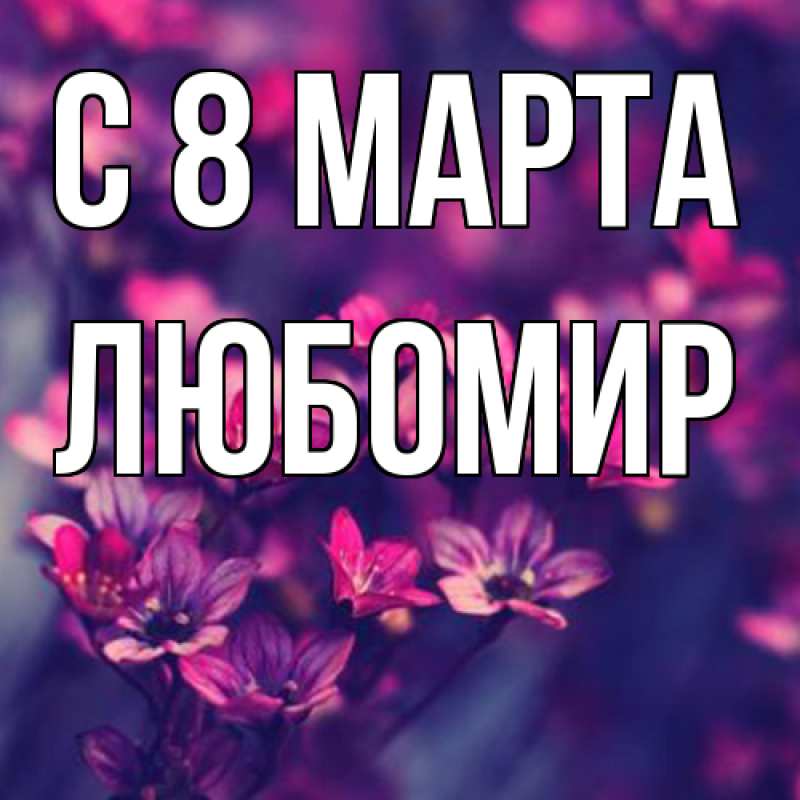 Картинка C 8 МАРТА, Любомир