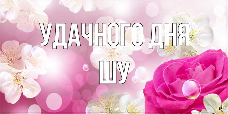 Картинка Удачного дня, Шу