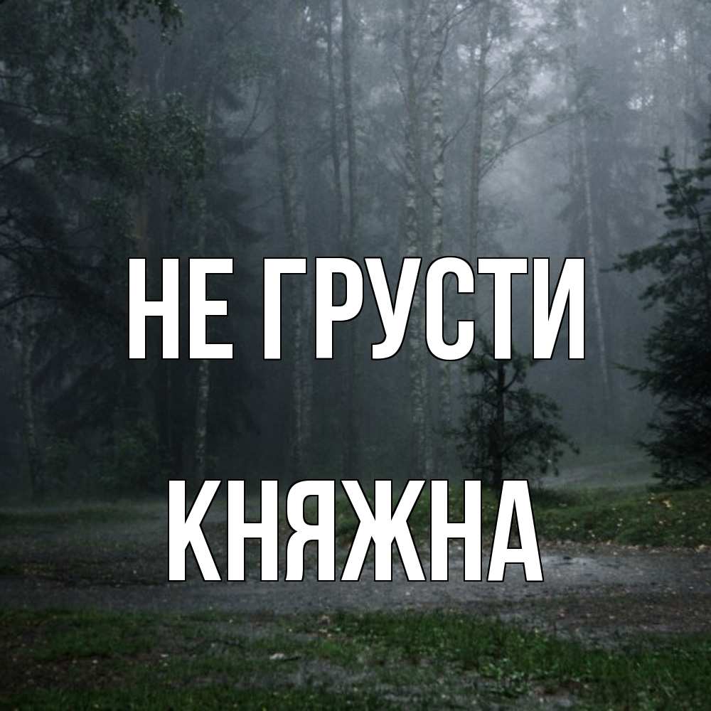 Открытка на каждый день с именем, Княжна Не грусти осень Прикольная открытка с пожеланием онлайн скачать бесплатно 