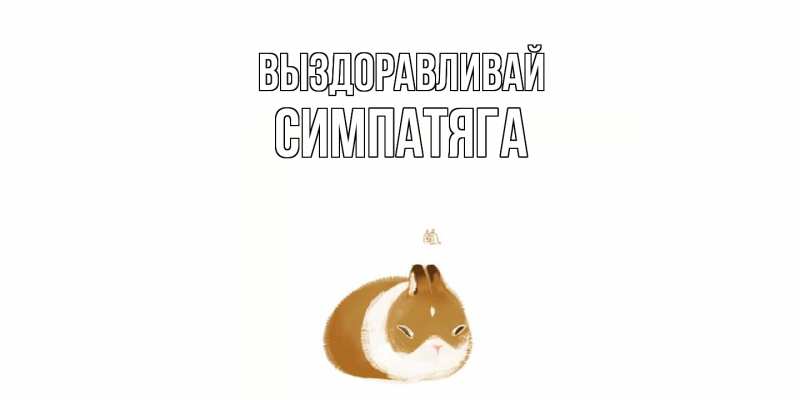 Картинка Выздоравливай, Симпатяга