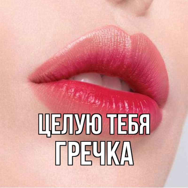 Картинка Целую тебя, Гречка