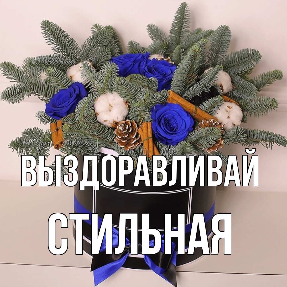 Открытка на каждый день с именем, Стильная Выздоравливай короче кто то загрузил эти шишки Прикольная открытка с пожеланием онлайн скачать бесплатно 