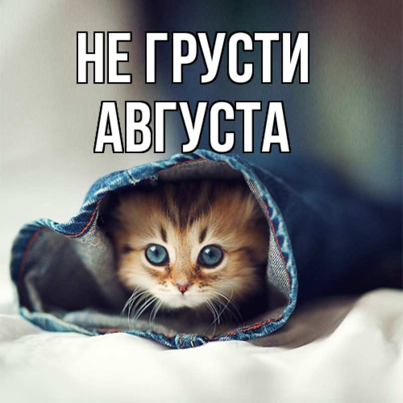 Картинка Не грусти, Августа