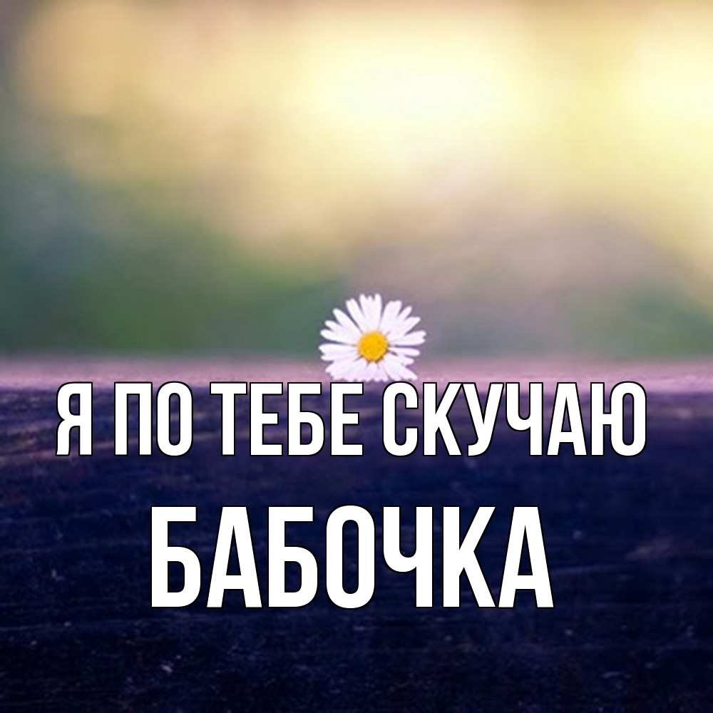 Открытка на каждый день с именем, Бабочка Я по тебе скучаю приходи в гости Прикольная открытка с пожеланием онлайн скачать бесплатно 