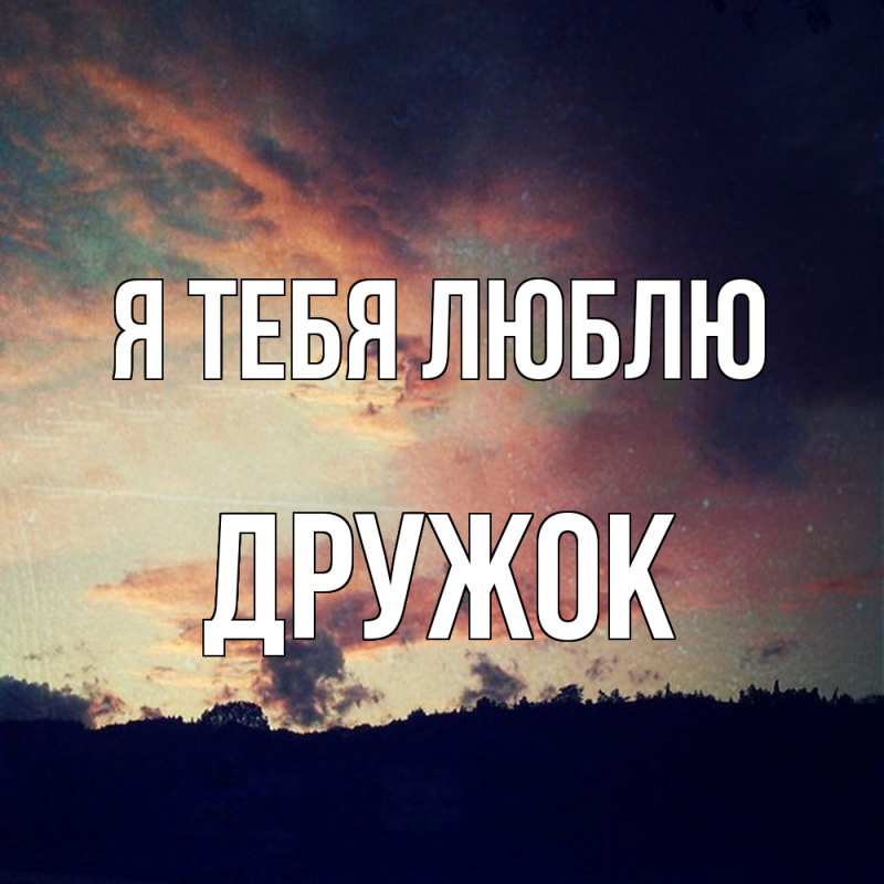 Картинка Я тебя люблю, Дружок