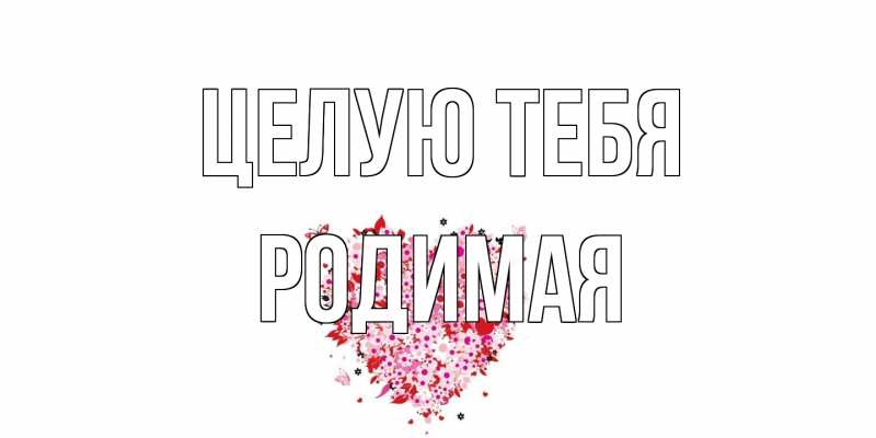 Картинка Целую тебя, Родимая