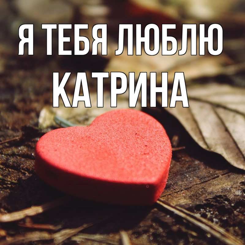 Картинка Я тебя люблю, Катрина