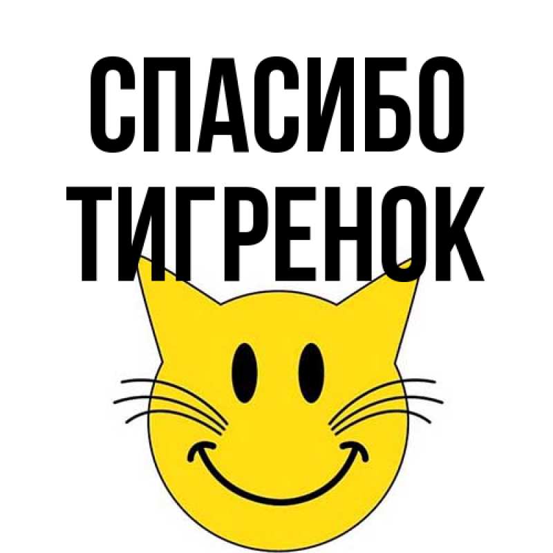 Картинка Спасибо, Тигpенок