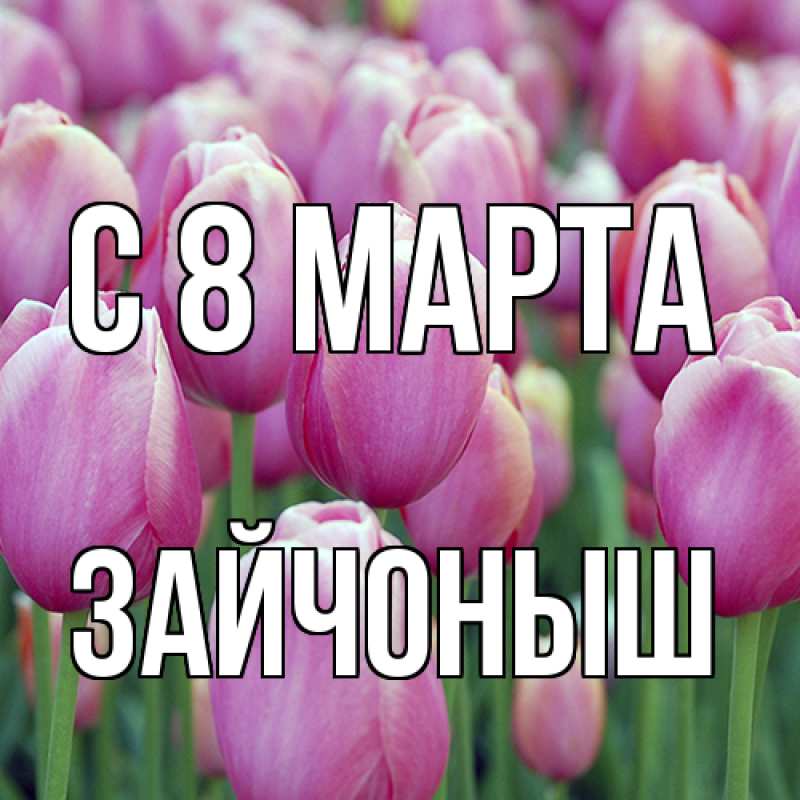 Картинка C 8 МАРТА, зайчоныш