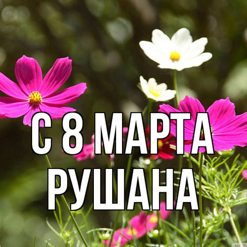 Картинка C 8 МАРТА, Рушана